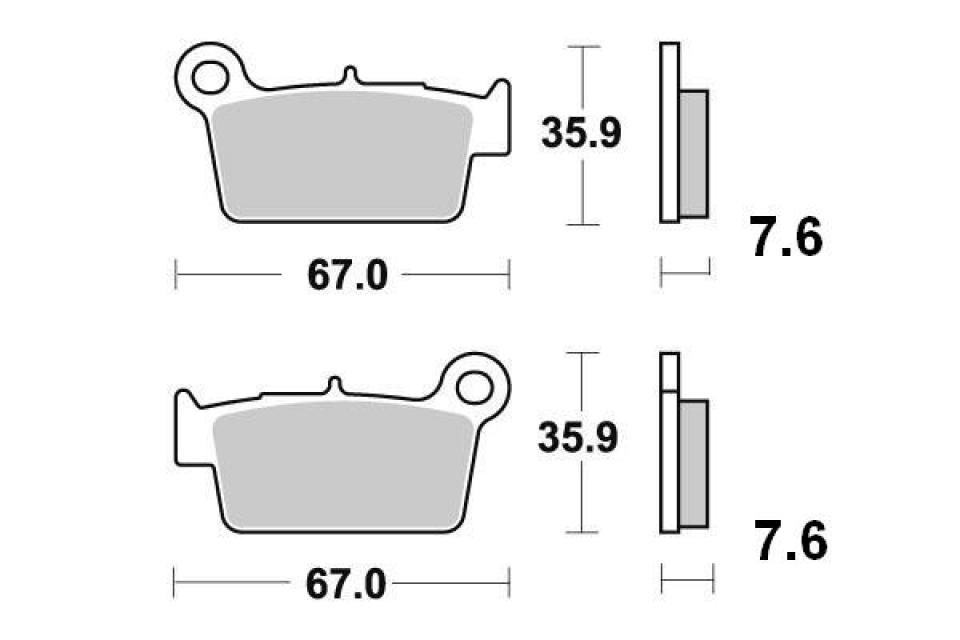 Plaquette de frein Sifam pour Moto Fantic 125 XX 2T 2021 à 2023 AR Neuf