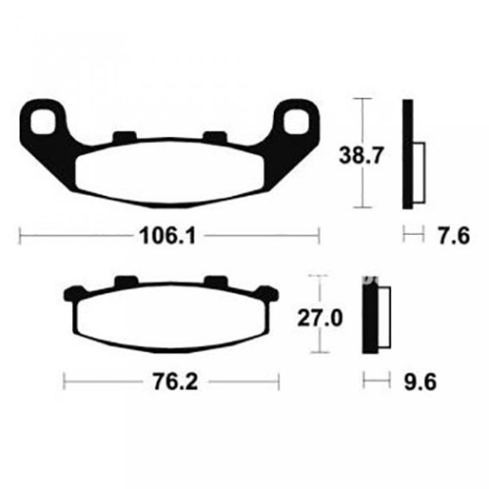 Plaquette de frein Bendix pour moto Kawasaki 500 GPZ 1997 - 2006 MF115 Neuf