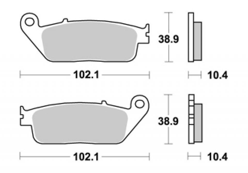 Plaquette de frein AP Racing pour Moto Yamaha 1700 MT-01 2005 à 2012 LMP254SR / RP121/181/184/186 Neuf