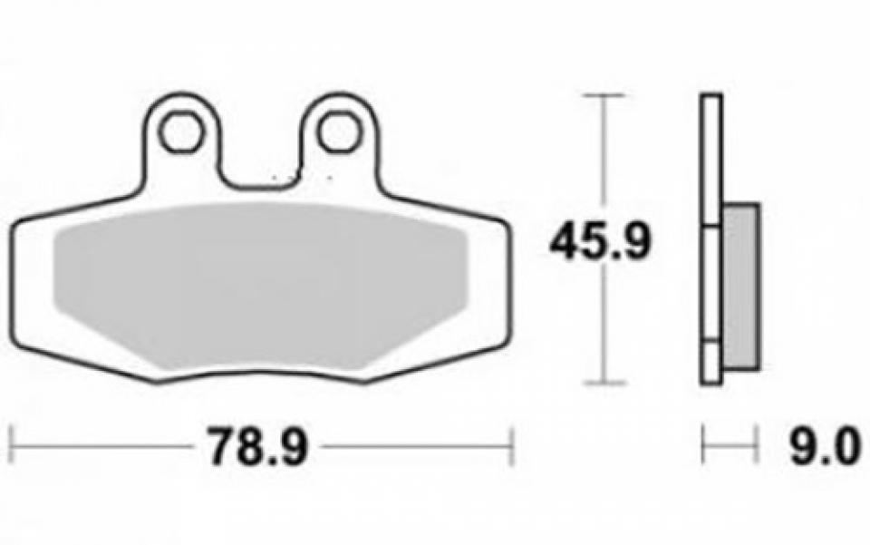 Plaquette de frein Sifam pour Moto KTM 125 GS 1988 à 1991 AV / AR Neuf