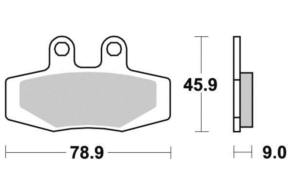 Plaquette de frein Sifam pour Moto KTM 600 LC4 MX 1988 à 1989 AV / AR Neuf