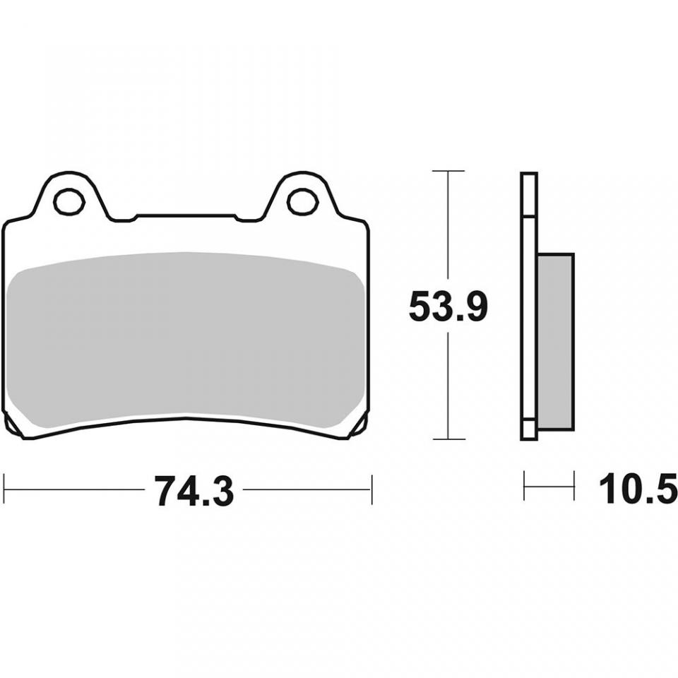 Plaquette de frein SBS pour Moto Yamaha 1600 XV 1999 à 2002 590LF Neuf