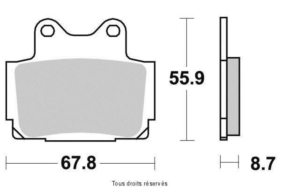 Plaquette de frein Kyoto pour moto Yamaha 600 Diversion 1995-2002 Neuf