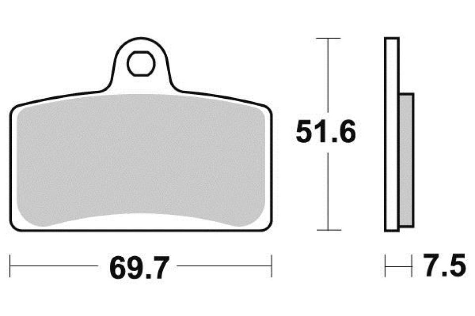 Plaquette de frein Sifam pour Moto Peugeot 50 NK7 2010 à 2013 AV Neuf