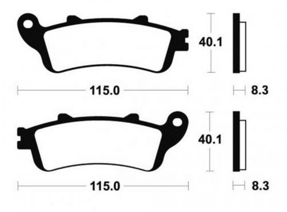 Plaquette de frein carbon Lorraine pour moto Honda 700 NTV deauville 2006 2602 Neuf en destockage