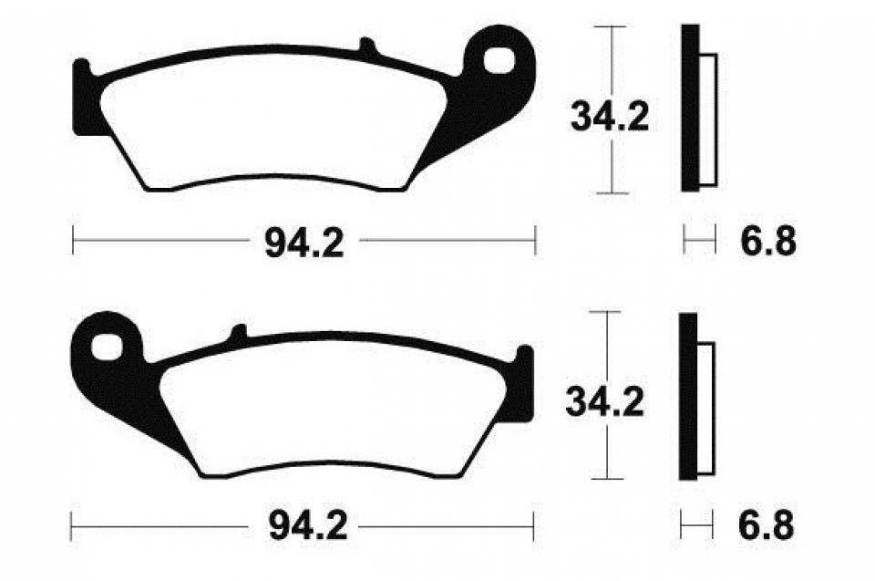 Plaquette de frein MOR194 pour moto Gas gas 250 EC 2001 à 2014 Racing Off Road