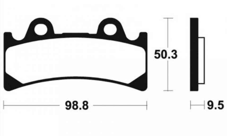 Plaquette de frein carbon Lorraine pour moto Yamaha 1000 FZR 1994 - 1995 2254 Neuf