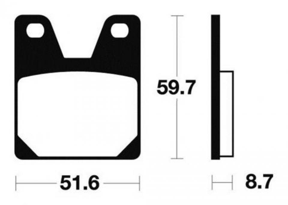 Plaquette de frein carbon Lorraine pour moto Yamaha 750 YZF 1999 2713 Neuf