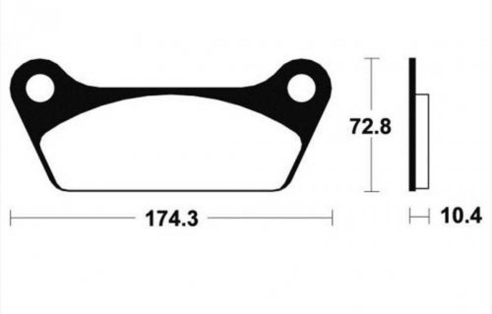 Plaquette de frein Carbone Lorraine pour Moto Harley Davidson 1340 FLH Après 1981 2702 Neuf