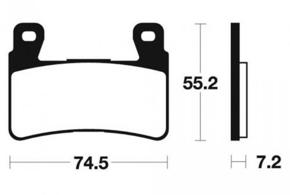 Plaquette de frein carbon Lorraine pour moto Honda 1000 VTR 2002 2711 Neuf