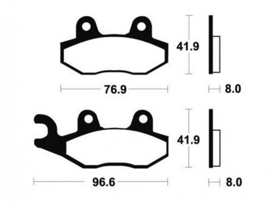 Plaquette de frein Carbone Lorraine pour Quad Triton 170 Adventurer 2003 à 2005 AR Neuf
