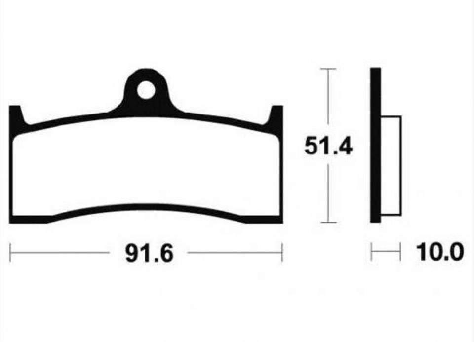 Plaquette de frein Carbone Lorraine pour moto Nissin 2404 Neuf