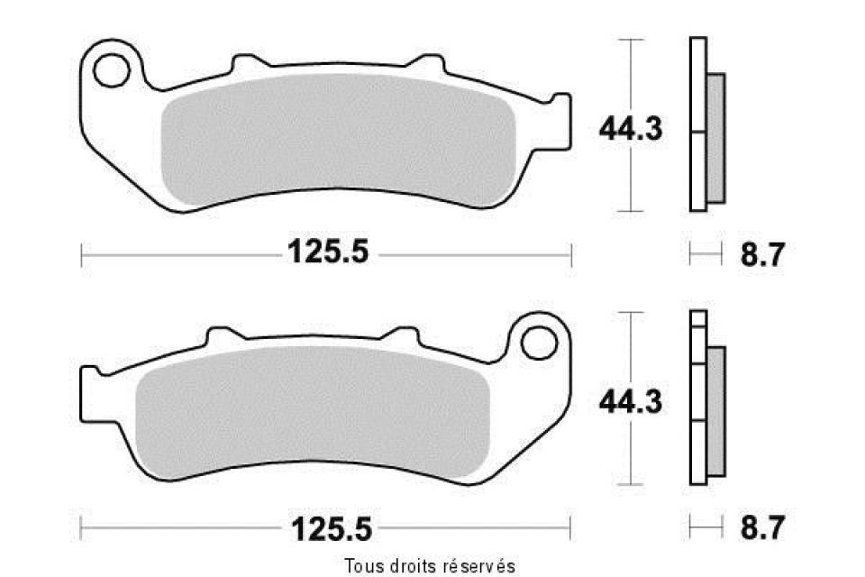 Plaquette de frein Tecnium pour Moto Honda 1000 CBR F 1993-2000 AVG / AVD / AR Neuf