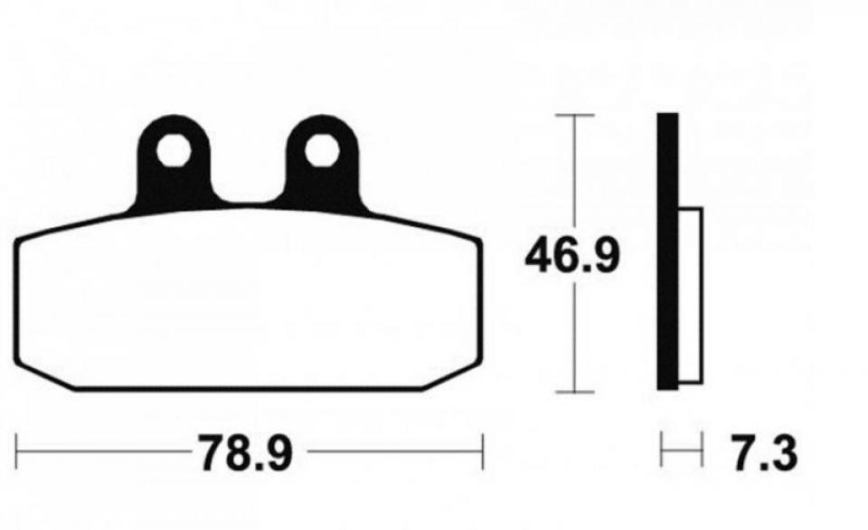 Plaquette de frein Tecnium pour moto Honda 125 Transcity 1990-1998 MA88 / avant Neuf