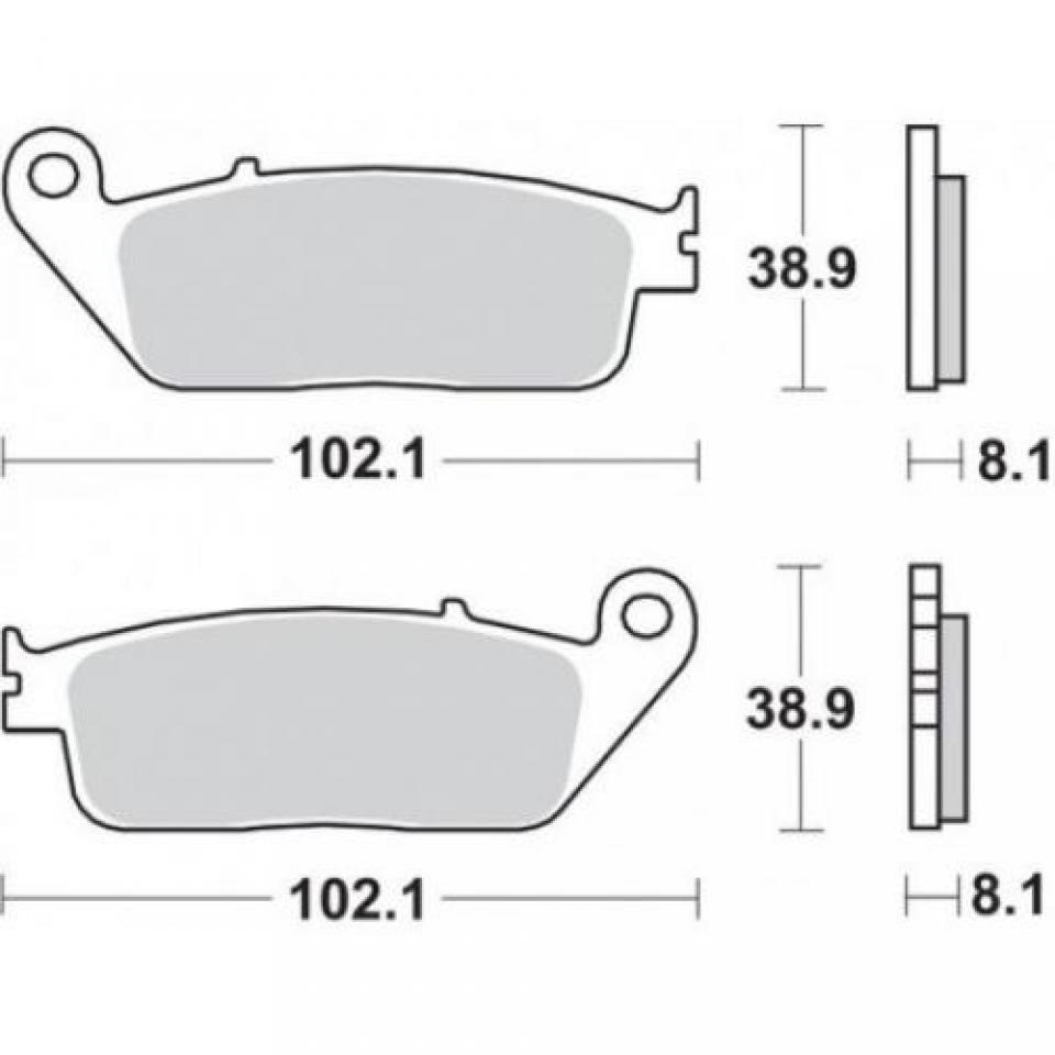 Plaquette de frein SBS pour Moto Triumph 900 Legend TT 627HS Neuf