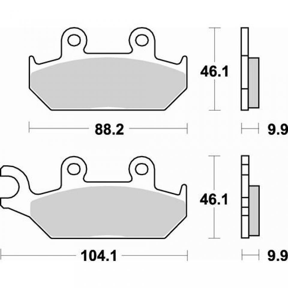 Plaquette de frein SBS pour moto Yamaha 50 TZR 1993 - 2002 137HF Neuf