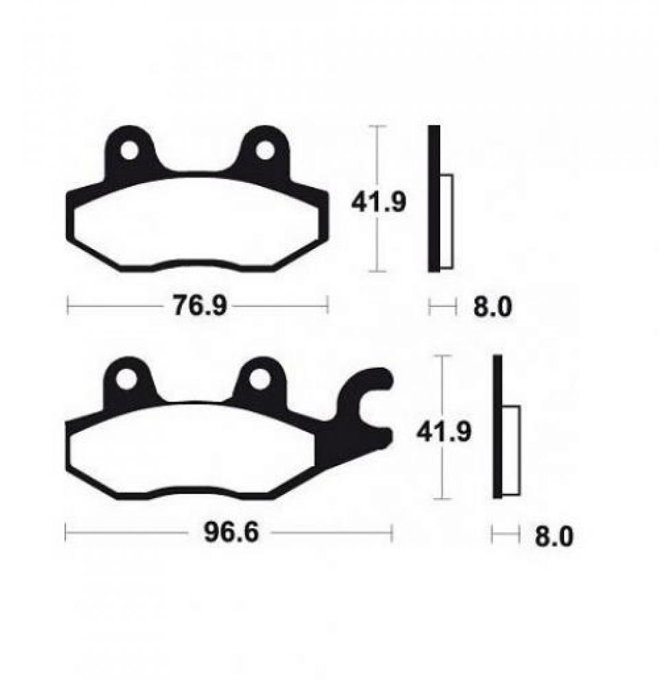 Plaquette de frein Sarkany pour Moto MBK 50 Xpower Avant 2002 Neuf en destockage