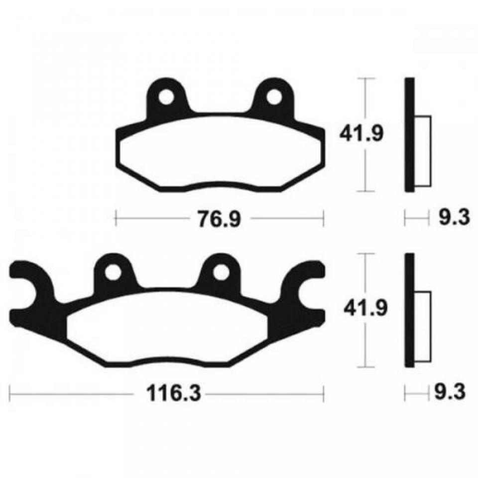 Plaquette de frein origine pour Deux Roues TGB 125 2008 à 2011 414020 Neuf