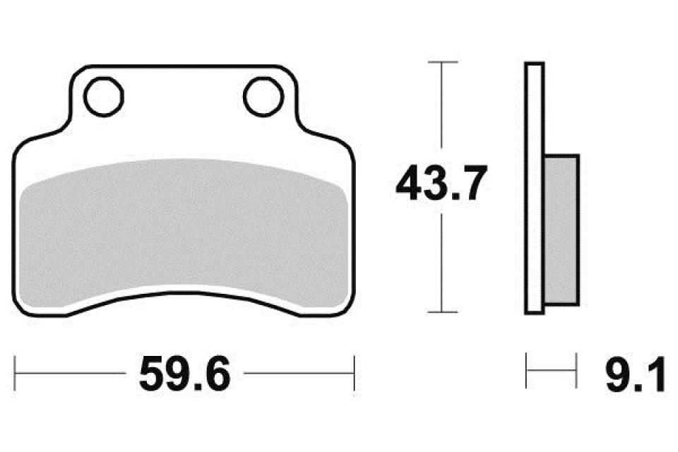 Plaquette de frein Perftec pour Scooter CPI 50 Popcorn 2003 à 2006 AV Neuf