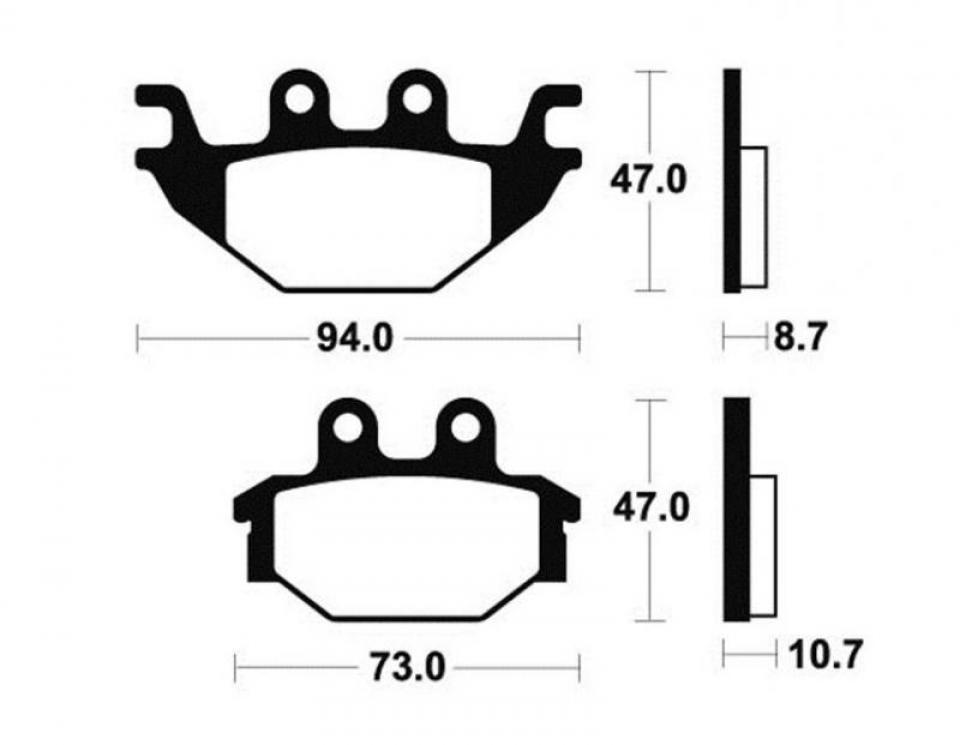 Plaquette de frein OEM pour Quad CAN-AM 250 DS 2008 à 2014 G1397 Neuf