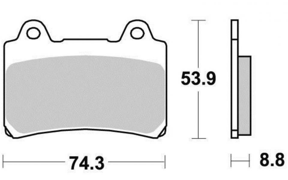 Plaquette de frein OEM pour Moto Yamaha 250 TZR 1987 à 1988 13409R Neuf