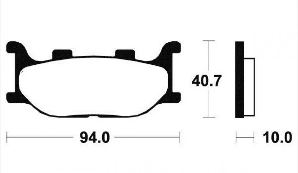 Plaquette de frein OEM pour Moto Yamaha 660 MT-03 2006 à 2014 Neuf