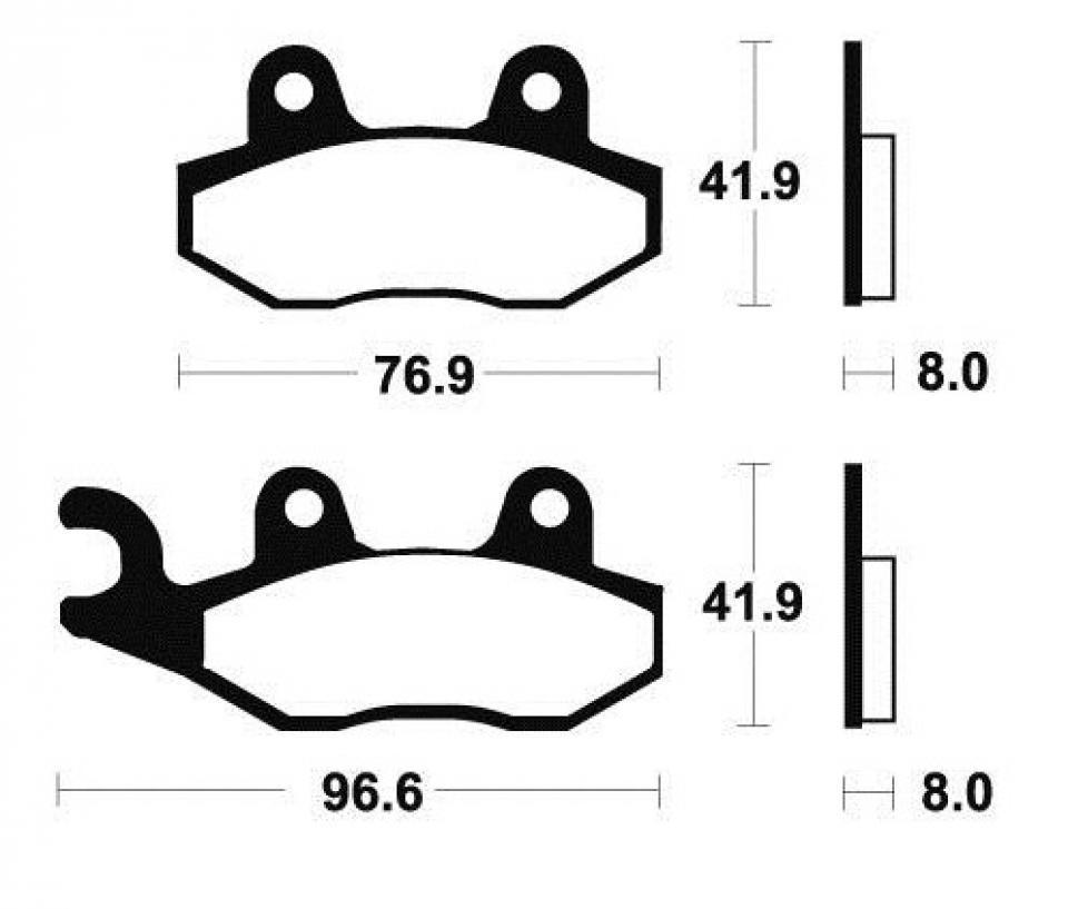 Plaquette de frein OEM pour Moto Yamaha 450 YZF-R 2004 à 2016 Neuf