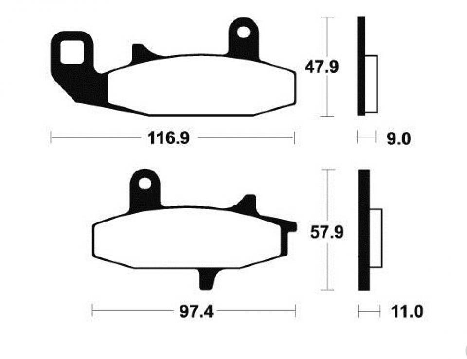 Plaquette de frein DP Brakes pour Moto Suzuki 650 DR RSE 1990 à 1995 DP Brakes DP214 Neuf