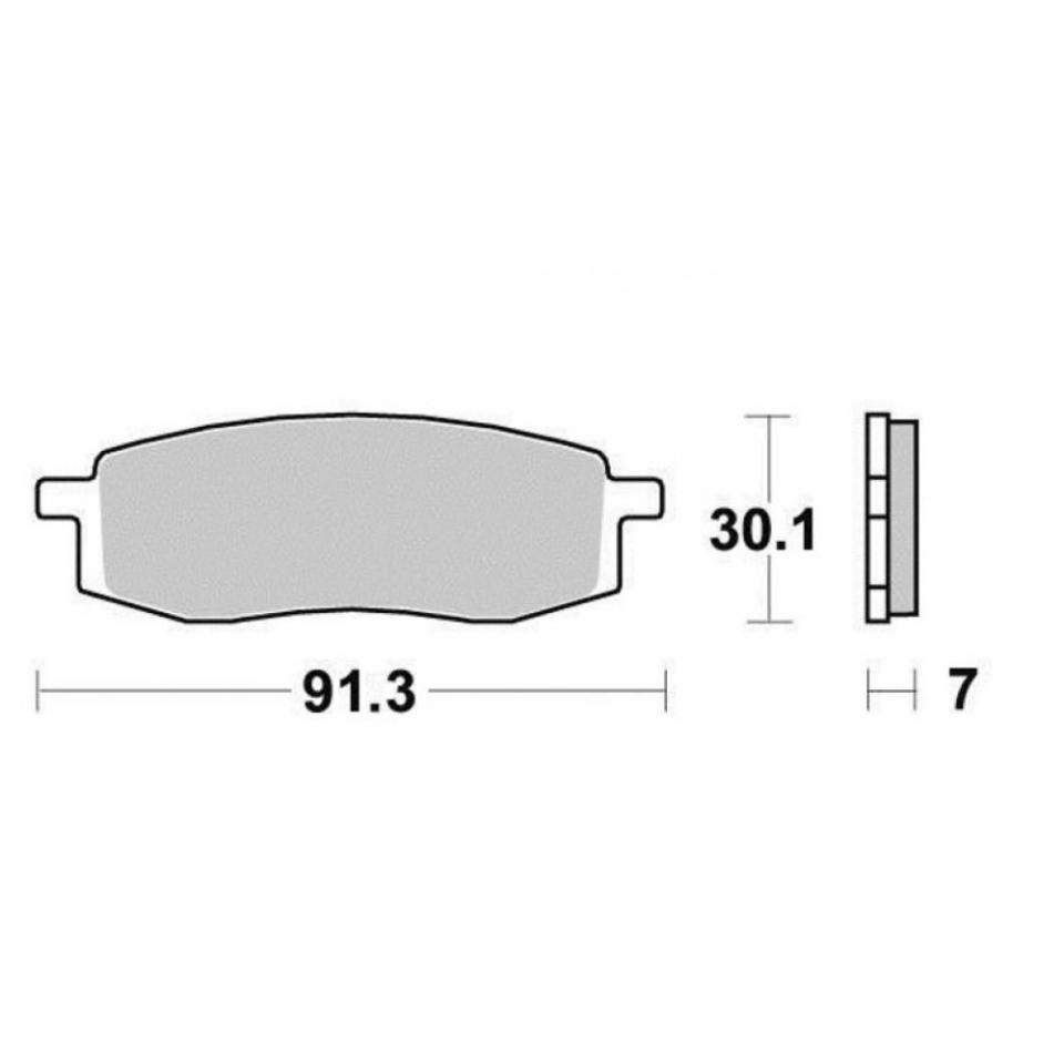 Plaquette de frein OEM pour moto Yamaha 200 IT Après 1986 AV Neuf