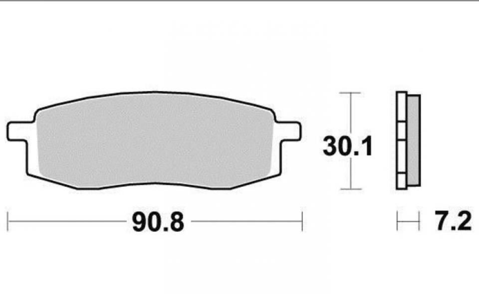 Plaquette de frein OEM pour Moto Yamaha 200 IT Après 1986 13405R Neuf