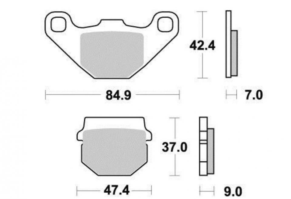 Plaquette de frein OEM pour Scooter Suzuki 50 Ah Address Après 1995 Neuf