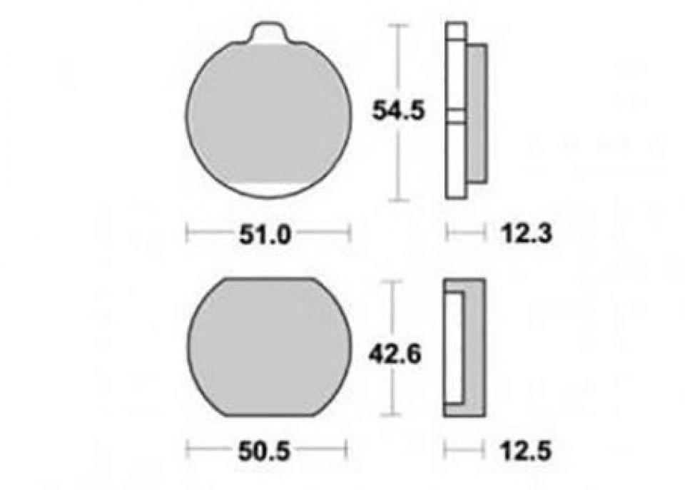 Plaquette de frein DP Brakes pour Moto Kawasaki 750 Z 1980 à 1984 DP Brakes DP305 Neuf