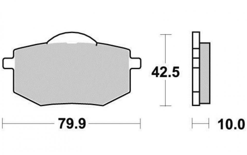 Plaquette de frein DP Brakes pour Moto Yamaha 535 XV Virago 1988 à 1994 DP Brakes DP417 Neuf