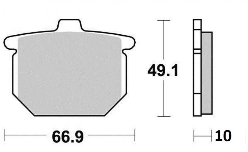 Plaquette de frein DP Brakes pour Moto Honda 400 CBN 1979 à 1982 DP Brakes DP102 Neuf