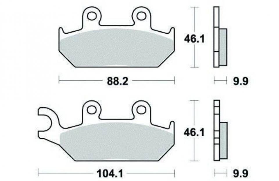 Plaquette de frein OEM pour moto Yamaha 600 XT 1990-1994 Neuf en destockage