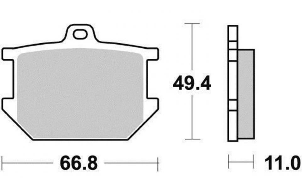 Plaquette de frein Mad pour Moto Yamaha 500 SR 1978 à 1990 Neuf