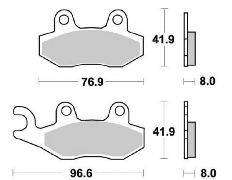 Plaquette de frein OEM pour Moto Kawasaki 125 KX 1989 à 1993 13411O Neuf