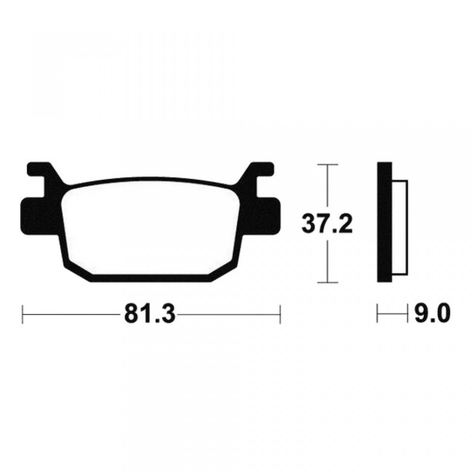 Plaquette de frein Tecnium pour Scooter Peugeot 400 Metropolis Rs 2017 à 2018 ME332 / AVD / AVG Neuf