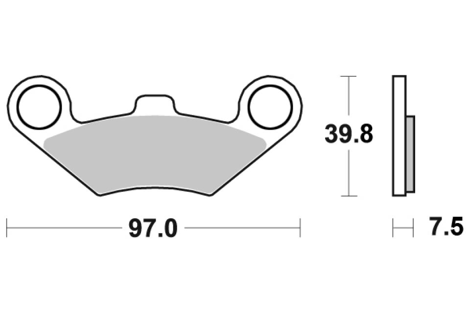 Plaquette de frein Sifam pour Quad Goes 360 G Max 2008 à 2014 AVG / AVD Neuf