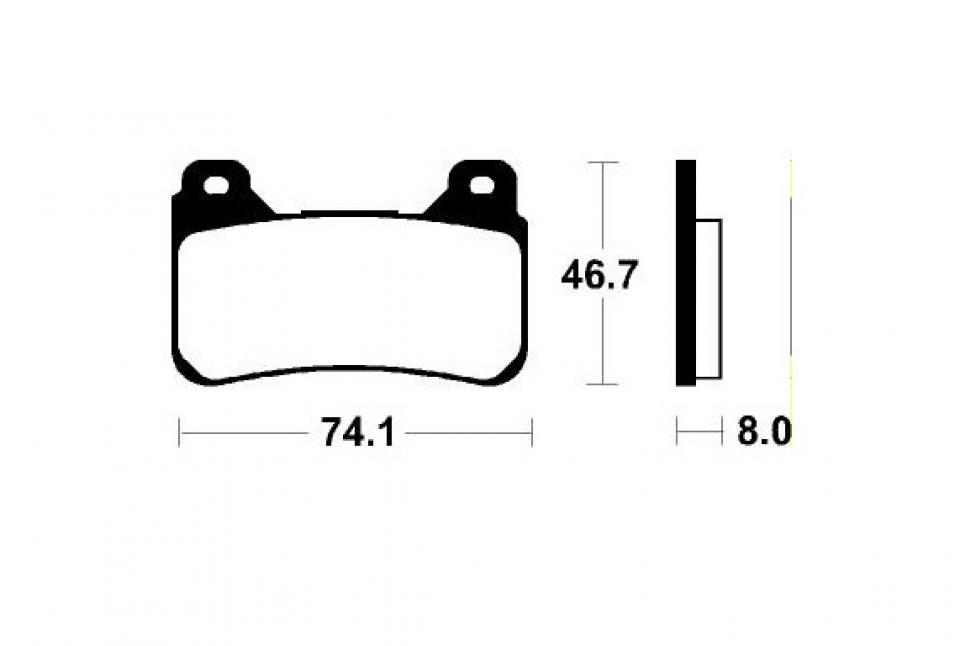 Plaquette de frein Tecnium pour moto Honda 1000 CBR Fireblade 2004-2005 MCR309 / avant Neuf