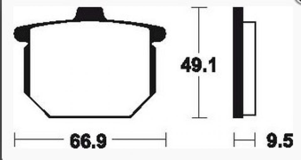 Paire de plaquette de frein pour moto Honda 750 CB 1977 à 1980 Bendix MA17 Neuf