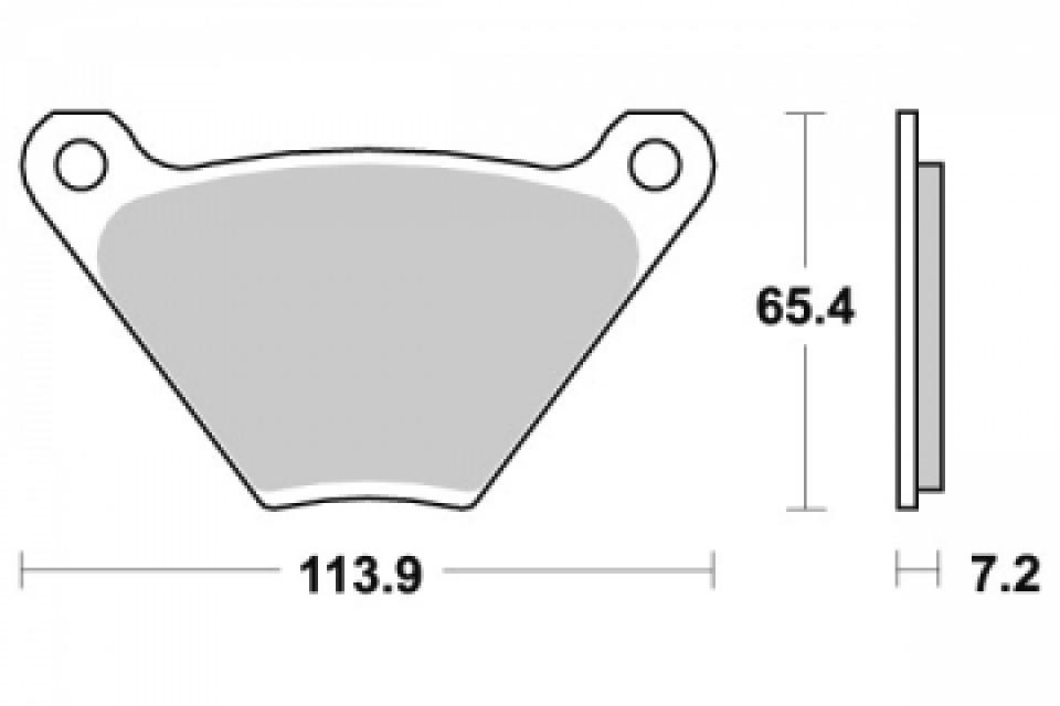 Plaquette de frein Sifam pour Moto Harley Davidson 1340 FXE 1978 à 1983 AR Neuf