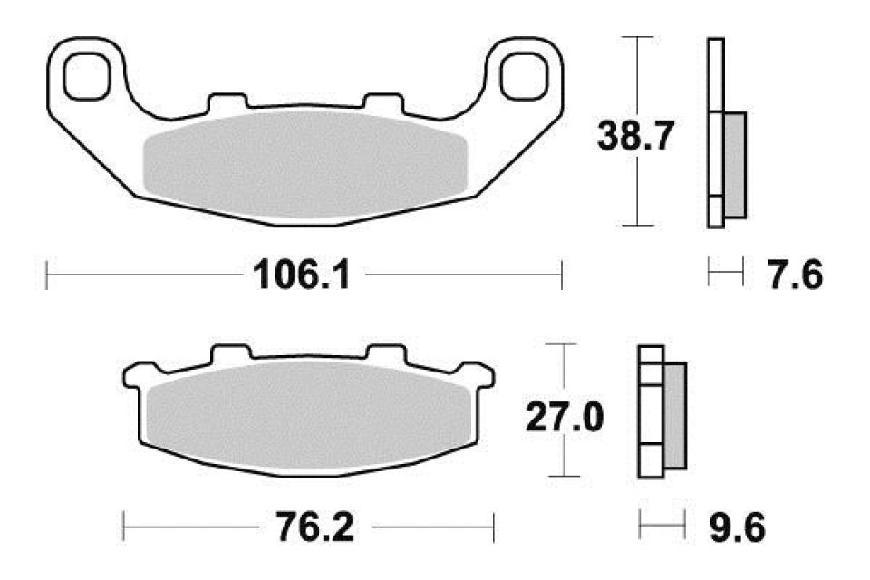 Plaquette de frein Sifam pour Moto Suzuki 250 RGV 1991 à 1996 AR Neuf