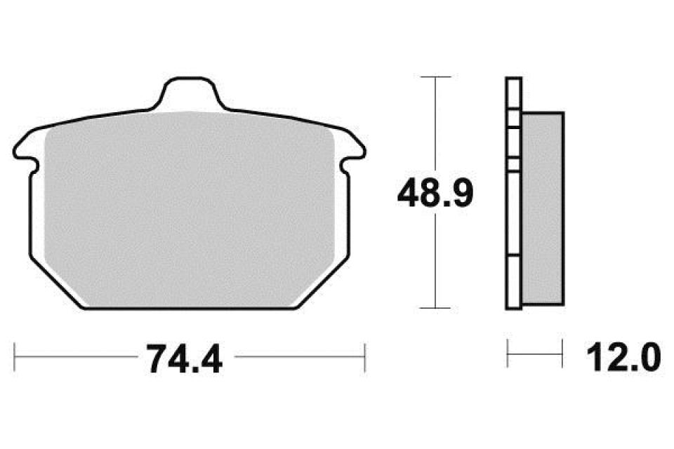 Plaquette de frein Sifam pour Moto Harley Davidson 1340 FXRS Low Rider 1985 à 1986 AR Neuf