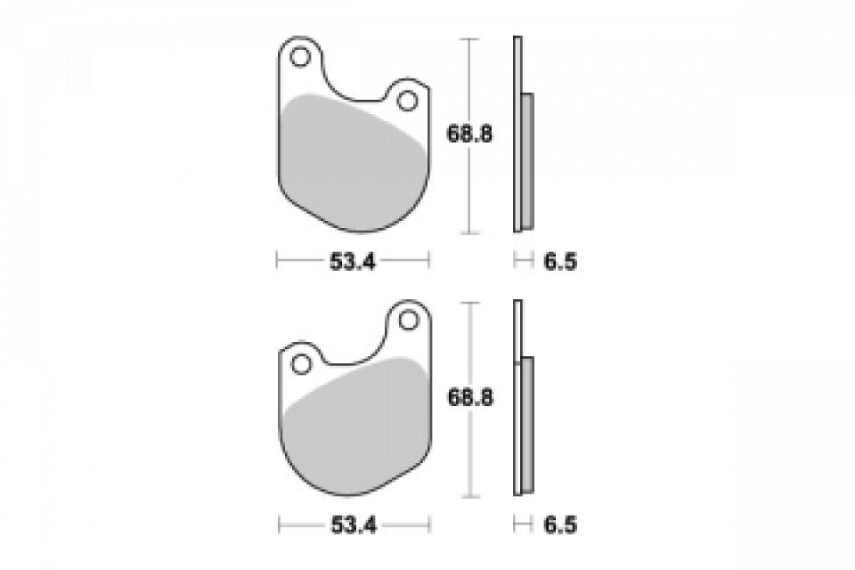 Plaquette de frein Sifam pour Moto Harley Davidson 1340 FXE 1983 à 1984 AVG / AVD Neuf