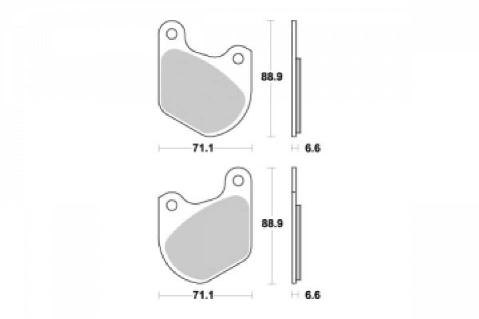 Plaquette de frein Sifam pour Moto Harley Davidson 1000 XLH Sportster 1979 à 1982 AR Neuf