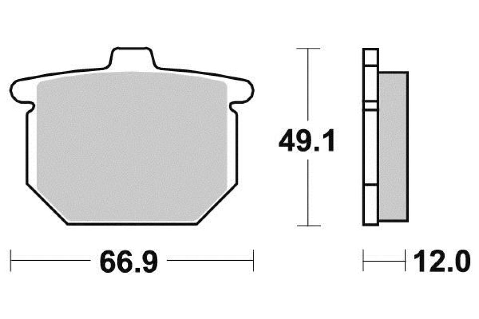 Plaquette de frein Sifam pour Moto Honda 500 Cx Custom 1979 à 1981 AVG / AVD Neuf