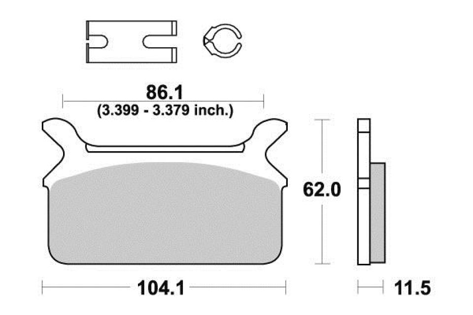 Plaquette de frein Sifam pour Moto Harley Davidson 1340 FLSTF Fat Boy 1990 à 1999 AR Neuf