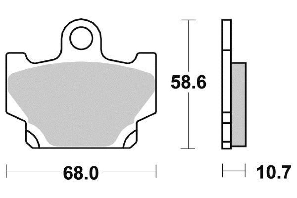 Plaquette de frein Sifam pour Moto Yamaha 250 XV Virago 1989 à 1994 AV Neuf