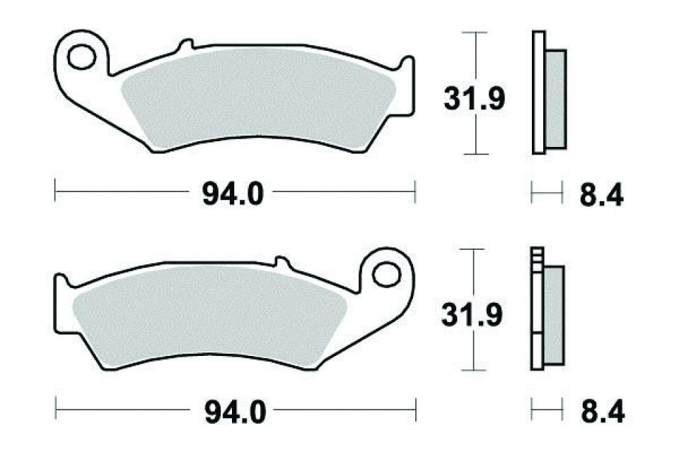 Plaquette de frein Sifam pour Moto Honda 750 Vfr R Rc30 1988 à 1991 AR Neuf